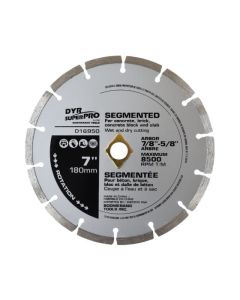 Lame diamantée segmentée, 7"