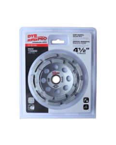 Disque boisseau segmenté double, 4-1/2"
