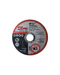 Flat Cutting Wheel for Stainless Steel and Metal, 4-1/2" (10 units)