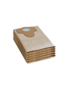 8-Gallon Vacuum Bags, Brown Paper, Pack of 5