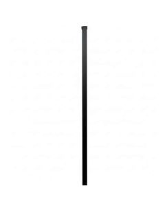 Poteau en acier noir 2" x 2" x 108"