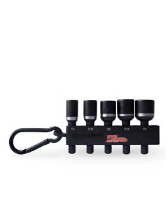 Set of 5 Magnetic Impact Socket Drivers, 1-7/8"