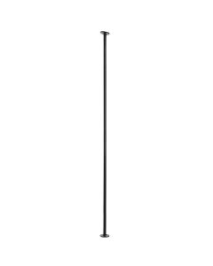 Barreaux d'escalier en fer forgé 3/8 po x 39 5/8 po noir mat (2/pqt)