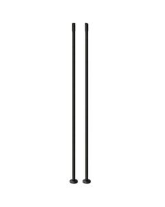 Balustre rond droit en fer 40,5 po noir mat (2)