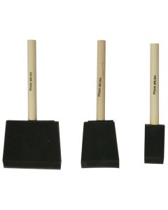 Foam Brush Set 1", 2" and 3" for Painting and Craft Projects