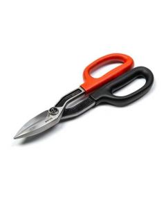 Wiss 10-in Steel Strait-Cut Tinner Snip - Red/Black