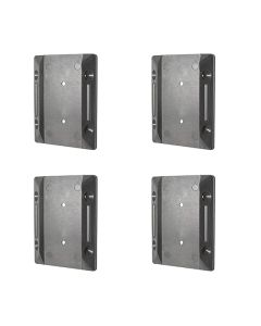 Bracket for stair handrail in rigid black plastic, pack of 4.