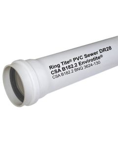 Tuyau d'évacuation d'égout SDR-28 (blanc) , 6 po x 13 pi