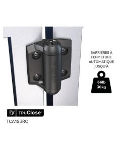 2-Pack Self-Closing Gate Hinges - Black