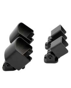 "Innovalu" Black Aluminum Stair Railing Support Set (4 Pieces)
