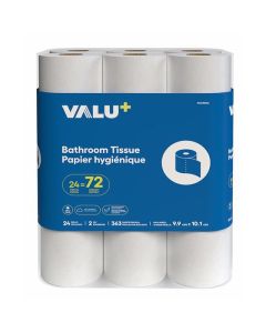 Papier hygiénique 2 plis - Paquet de 24 rouleaux