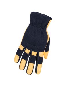Gants hybrides doublés en cuir de chèvre XL