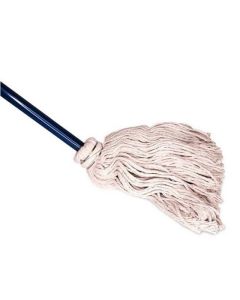 Vadrouille commerciale, lavable, tête en coton de 16 oz, manche de 54"