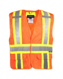 Hi-Vis 5 Point Tear Away Mesh Vest 2-3XL