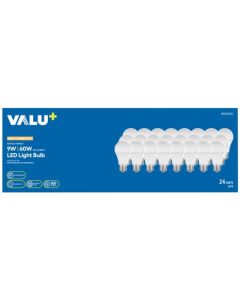 LED A19 9 W 3000 K Soft White Bulb - Pack of 24