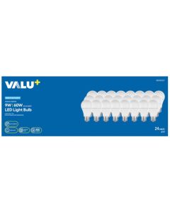 LED A19 9 W 5000 K Daylight Bulbs - Pack of 24