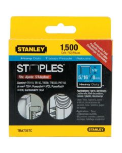 Heavy-Duty Staples - Silver - 5/16-in Leg x 27/64-in W Crown - 1500 Per Pack