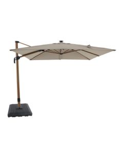Parasol 10' x 10' avec éclairage solaire et manivelle