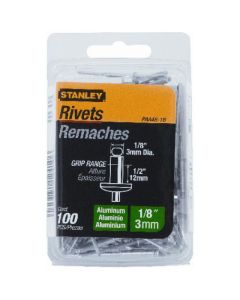 Rivets aveugles en aluminium 1/8" x 1/2" paquet de 100