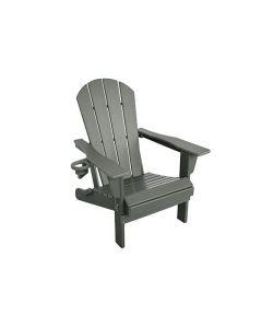 Chaise Adirondack pliante en polybois gris