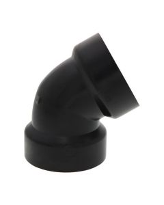 ABS 60° elbow, 1-1/2" socket