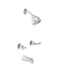 Robinet bain-couche Adler 2 poignées chrome