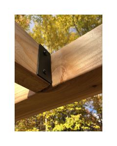 Korto Structures 16-Pack 2-in Black Steel Mounting Brackets
