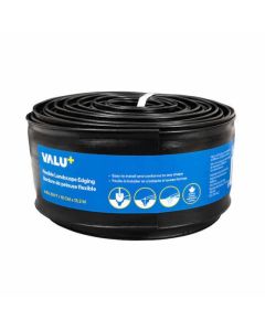 Lawn Edging in Flexible Plastic 4-in x 50-ft - Black
