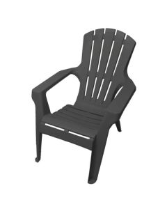 Chaise Adirondack empilable en résine 33,5 po, gris