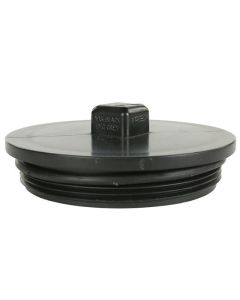 Bouchon de nettoyage ABS DWV, 4" , mâle fileté, noir