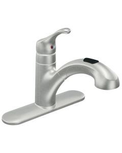 Robinet de cuisine Renzo 1 poignée acier inoxydable