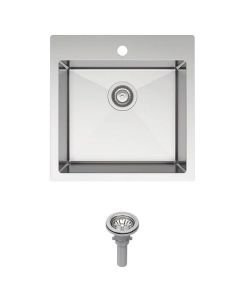 Evier cuisine simple 20"x20"x8" acier inoxydable