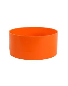 Orange flexible polyethylene 3" socket test plug.