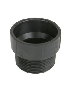 ABS DWV adapter, 1-1/2" socket x male thread