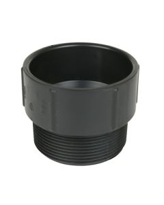ABS DWV Male Adapter - 3" - HUB X MPT - Black