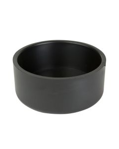 ABS DWV Permanent Cap - 4" - Hub - Black