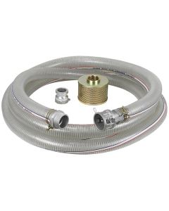 Tuyau d'aspiration en PVC 2" x 25' pour pompe à eau