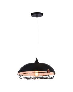 Pendant Fixture Black 1 Lamp VOLCANO