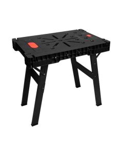 Folding Work Table Made Of Durable Plastic With Integrated Outlets