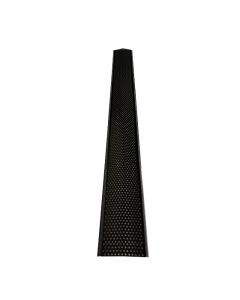 Black Aluminum Gutter Guard, 20 Linear Feet