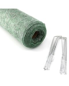 Green Polystyrene Winter Blanket with Anchors 5 ft x 30 ft