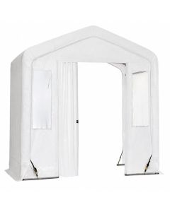 Vestibule Shelter with Window 8 x 4 x 8-ft - White