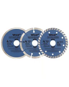 4.5-in Diamond Grinder Blades - 3 Pcs