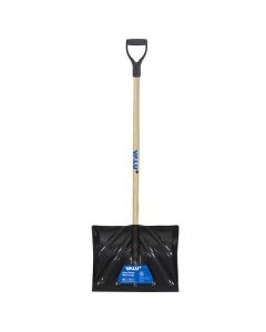 Lightweight Snow Shovel 18-in in Black Poly