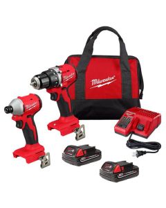 Ensemble de 2 outils sans fil sans balai M18 18 V avec batteries