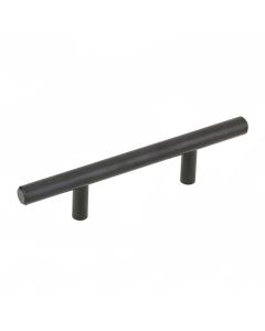 Rooselvelt Contemporary Steel Pull, black matte, 76mm