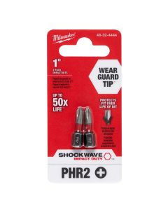 Embouts Phillips nº 2 SHOCKWAVEMC  pour cloisons sèches (paquet de 2)