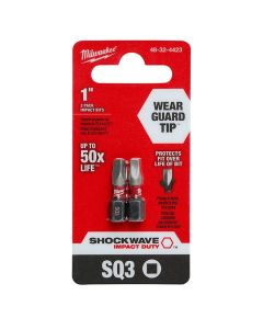 #3 x 1" SHOCKWAVE Impact Square Bits