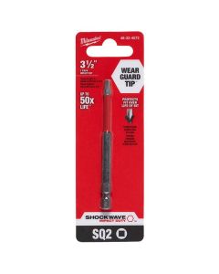 Embouts carrés no 2 de 3-1/2 po ShockwaveMC