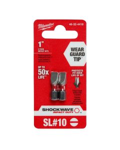 1/4" x 1" SHOCKWAVE Impact Slotted Bits (2)